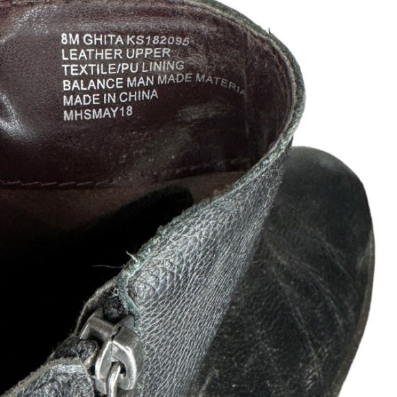 Kensie Black Leather Booties‎ - Picture 5 of 5